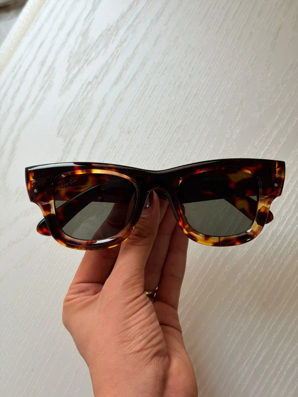 عینک وارداتی ریبن مگاویفر Ray-Ban Mega Wayfarer (پلنگی)