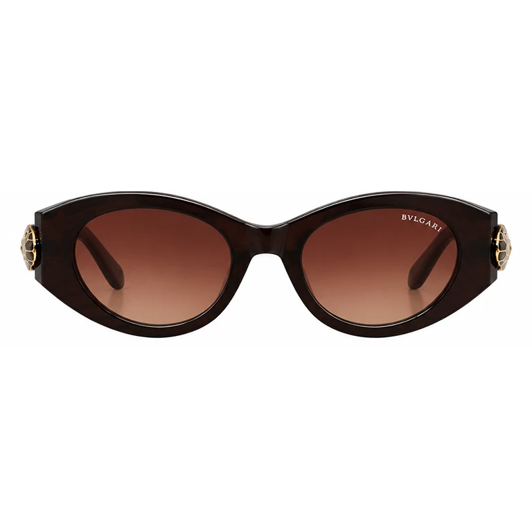 عینک وارداتی بولگاری سرپنتی BVLGARI Serpenti Oval Acetate فریم کائوچو (مشکی)