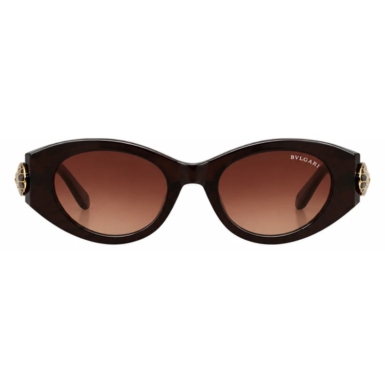 عینک وارداتی بولگاری سرپنتی BVLGARI Serpenti Oval Acetate فریم کائوچو (مشکی)