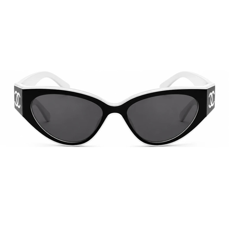 عینک وارداتی شنل مدل گربه ای Chanel (مشکی)