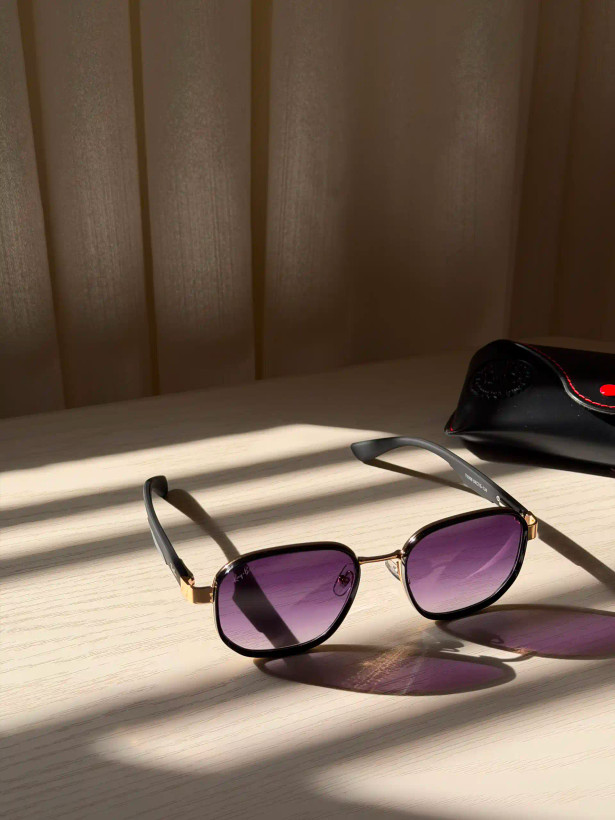 عینک آفتابی وارداتی ریبن فراری شیشه هایلایت Ray-Ban Scuderia Ferrari (بنفش)