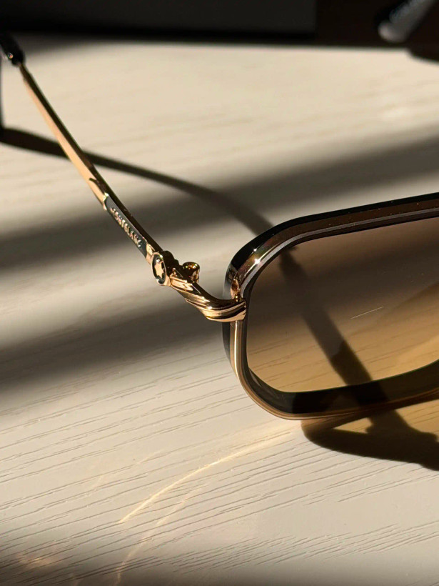 عینک آفتابی وارداتی مون بلان مدل Montblanc MB0160S (بنفش/زرد)
