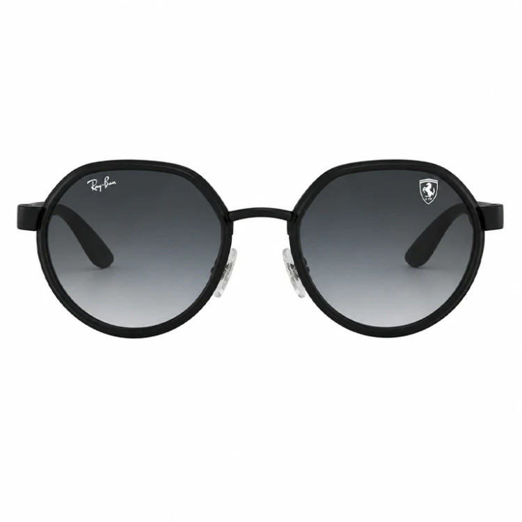 عینک آفتابی وارداتی ریبن فراری دایره ای (Ray-Ban Scuderia Ferrari) مدل اسپرت لاکچری (دودی)