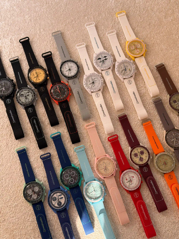 ساعت وارداتی امگا سواچ (مون سواچ) Omega Swatch MoonSwatch Moonphase (دیسک مشکی)