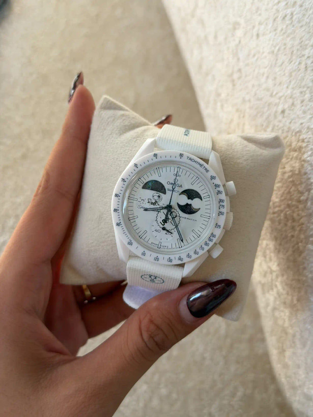 ساعت وارداتی امگا سواچ (مون سواچ) Omega Swatch MoonSwatch Moonphase (دیسک مشکی)