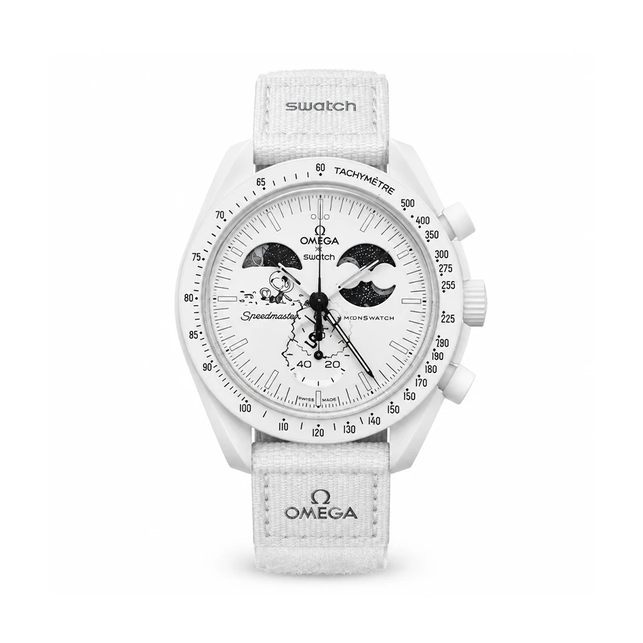 ساعت وارداتی امگا سواچ (مون سواچ) Omega Swatch MoonSwatch Moonphase (دیسک مشکی)