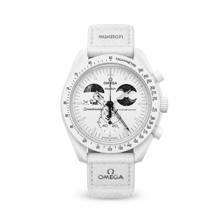 ساعت وارداتی امگا سواچ (مون سواچ) Omega Swatch MoonSwatch Moonphase (دیسک مشکی)
