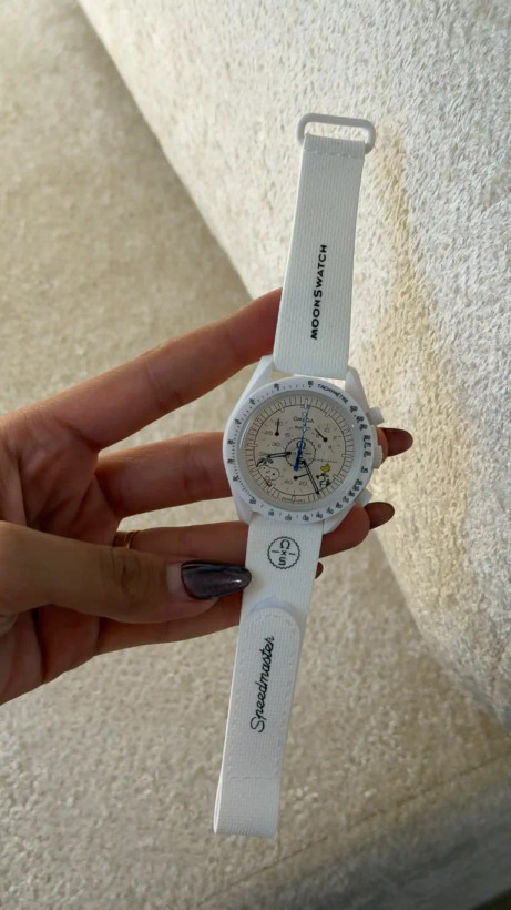 ساعت وارداتی امگا سواچ (مون سواچ) Omega Swatch MoonSwatch (اسنوپی سفید)