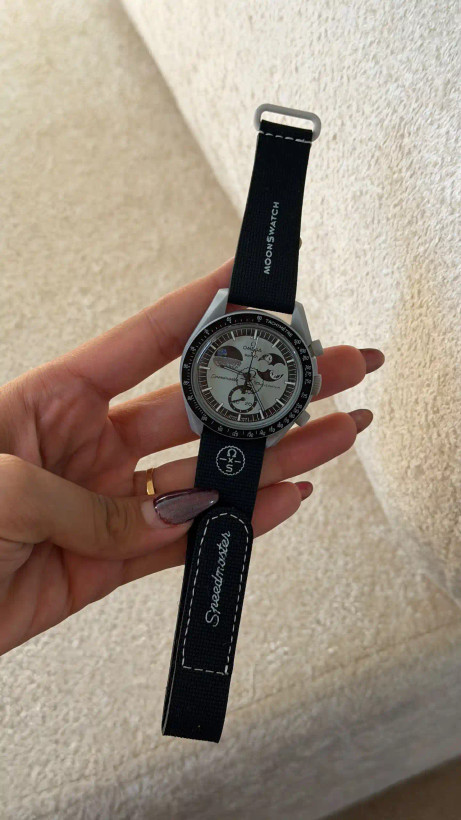 ساعت وارداتی امگا سواچ (مون سواچ) ماموریت به ماه Omega Swatch MoonSwatch Moon (خاکستری)