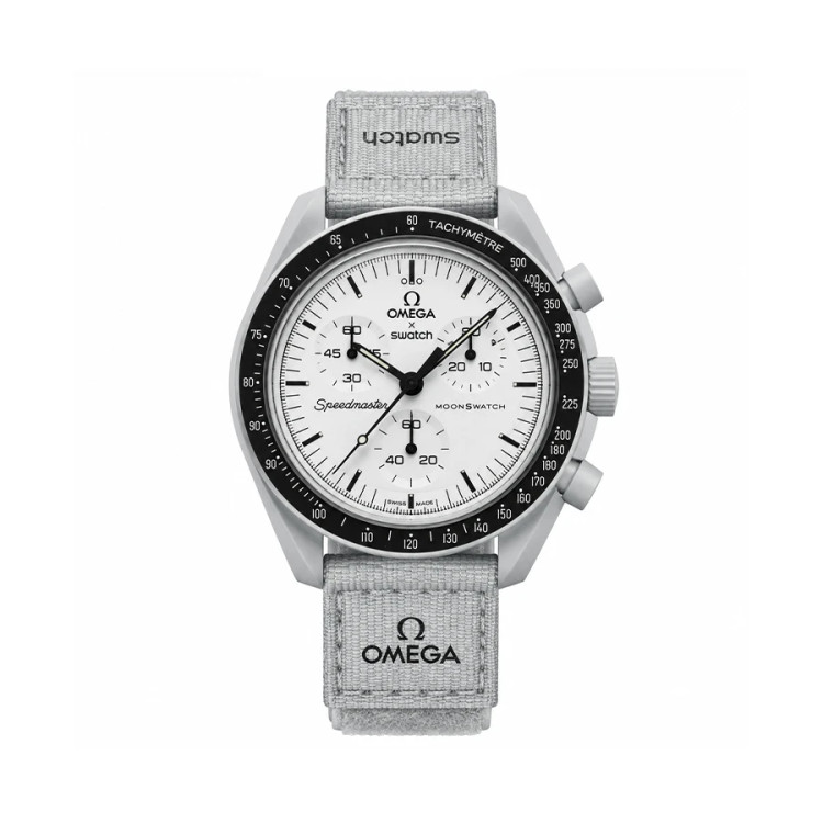 ساعت وارداتی امگا سواچ (مون سواچ) Omega Swatch MoonSwatch (خاکستری روشن)
