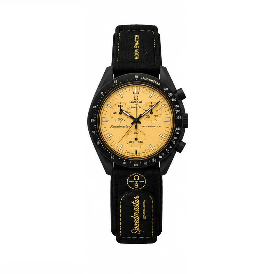 ساعت مچی وارداتی امگا سواچ (مون سواچ) Omega Swatch MoonSwatch (زرد مشکی)