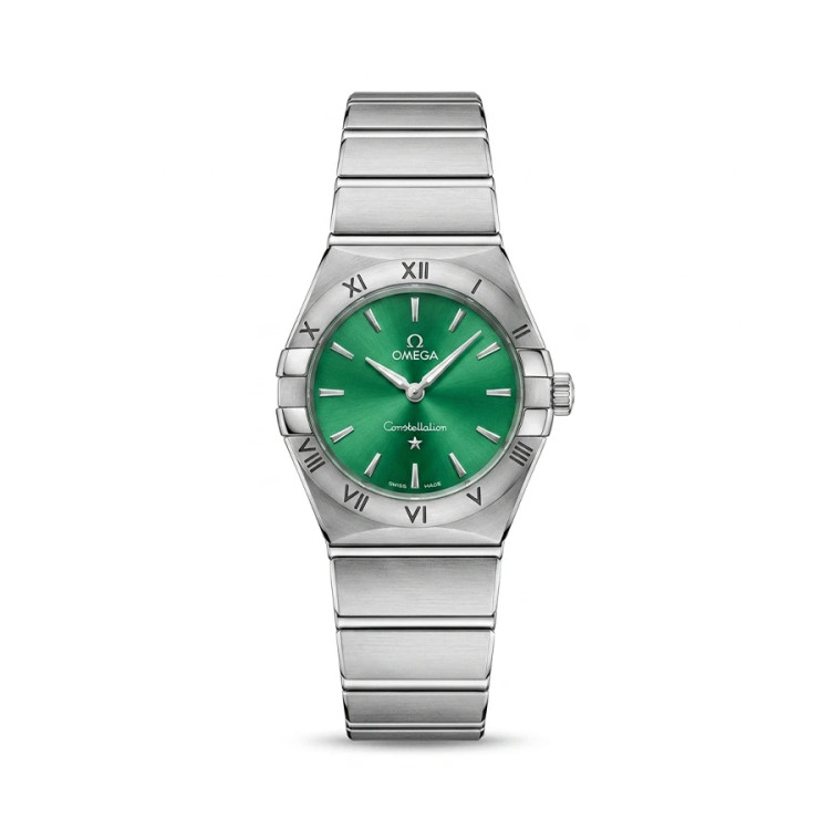 ساعت وارداتی (موتور ژاپن) امگا کانسلیشن Omega Constellation زنانه ( سبز)