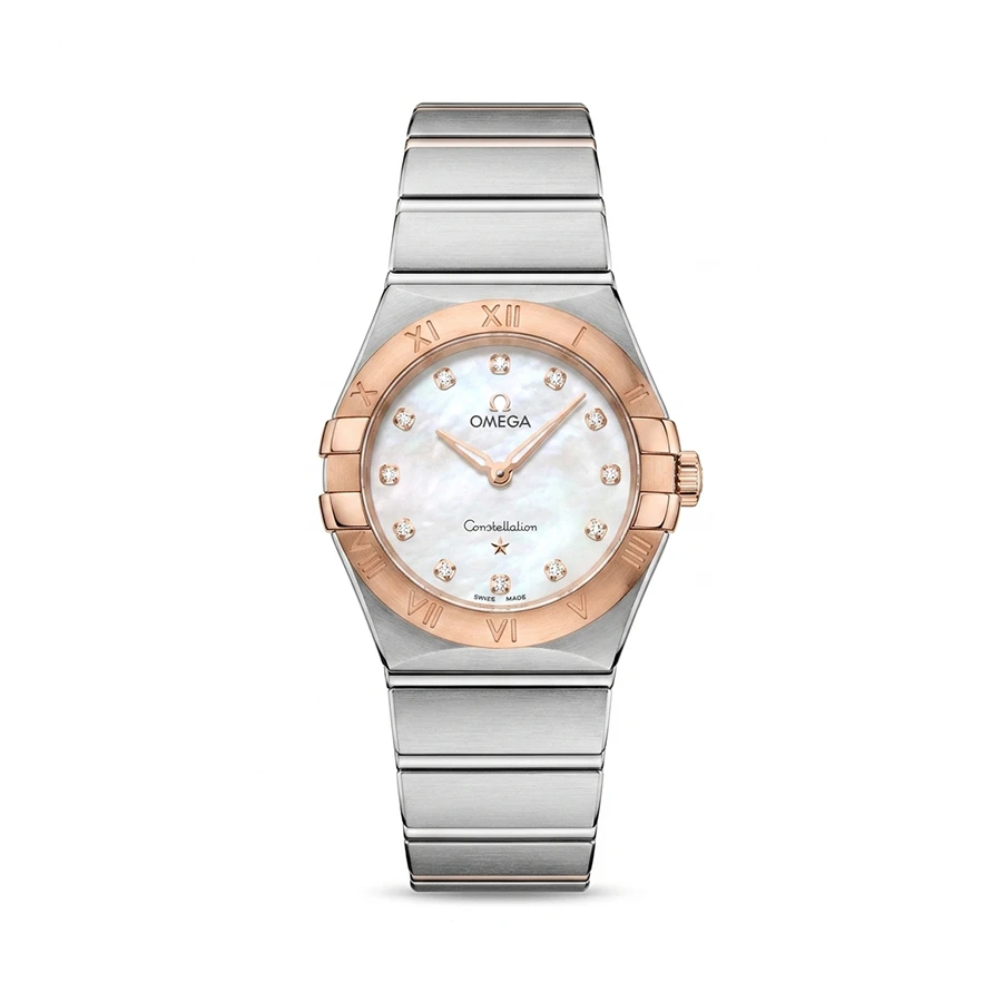 ساعت وارداتی (موتور ژاپن) امگا کانسلیشن Omega Constellation زنانه (برنز)