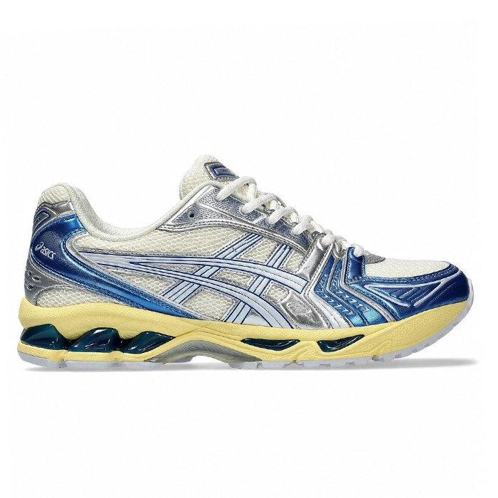 کفش کتانی وارداتی مردانه و زنانه رانینگ اسیکس زنانه مدل ASICS Running ( نقرهای کرم آبی)