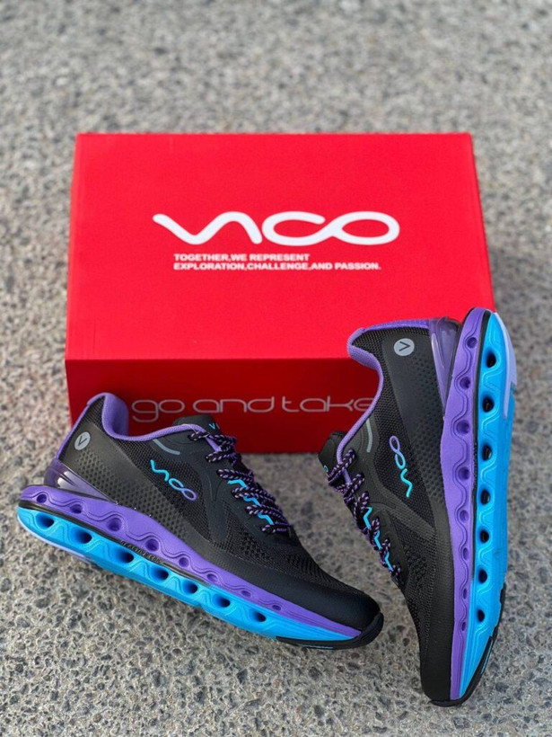 کفش کتانی وارداتی اسپرت زنانه ویکو (VICO) مدل رانینگ سبک (مشکی بنفش)