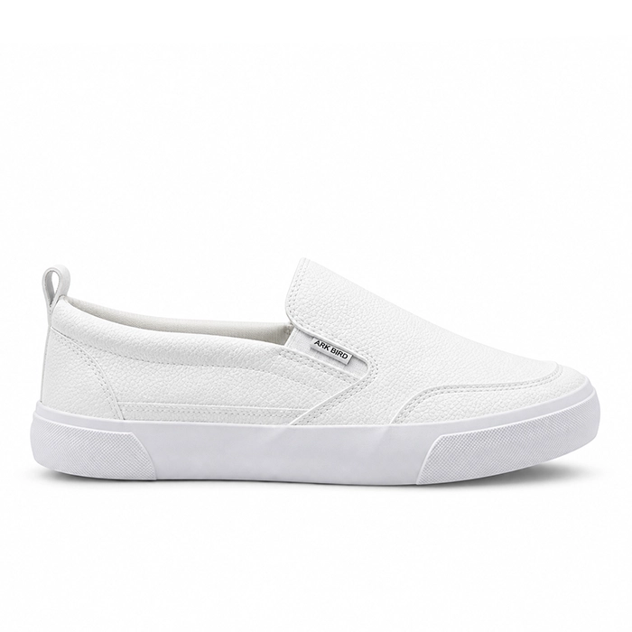 کفش وارداتی ونس زنانه اسلیپ ان برند آرک بیرد Arkbird ساده و شیک (سفید 10)