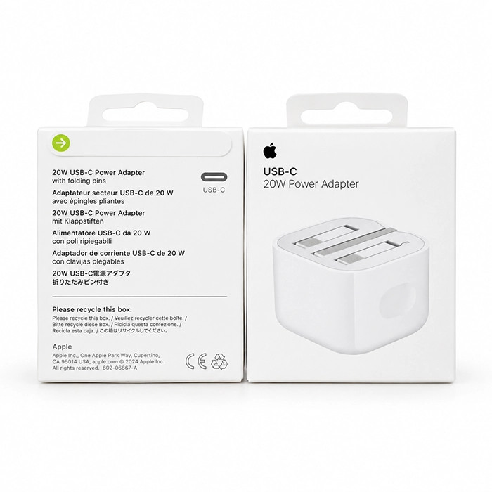 شارژر دیواری اپل ۲۰ وات USB-C مناسب آیفون با فناوری شارژ سریع Power Delivery اورجینال