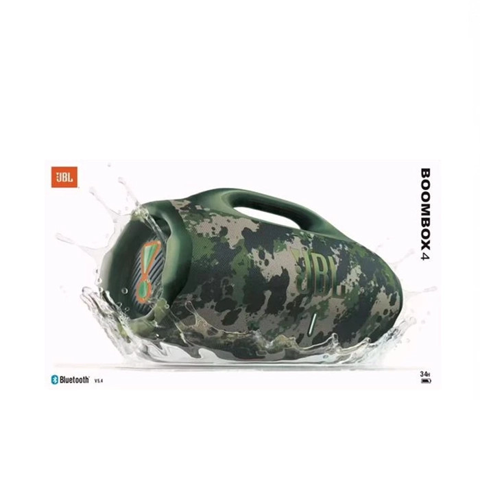 اسپیکر بلوتوثی جی بی ال پرقدرت قابل حمل با صدای بیسیم JBL Boombox 4 (ارتشی)