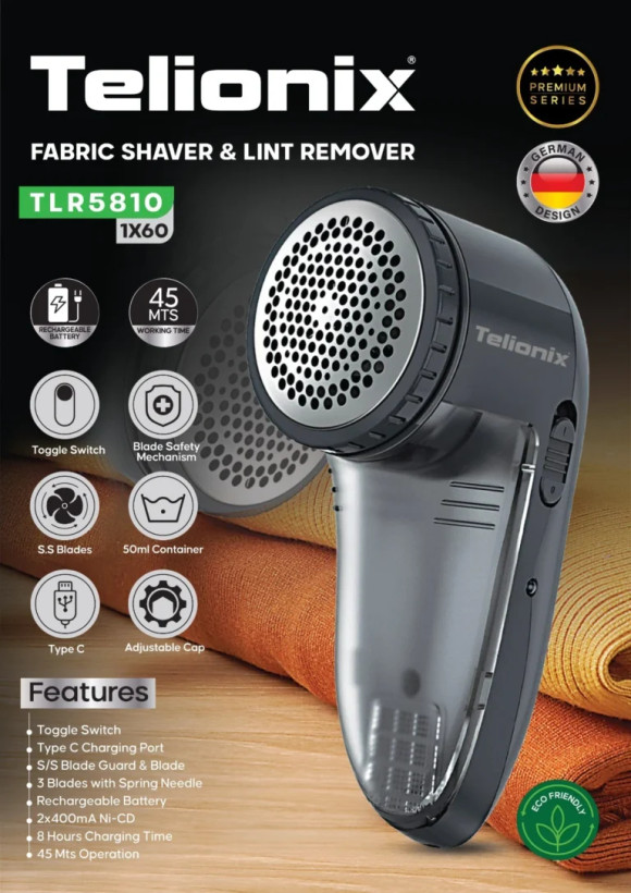 پرزگیر برقی و شارژی لباس تلیونکس مدل TLR5810 (اورجینال)