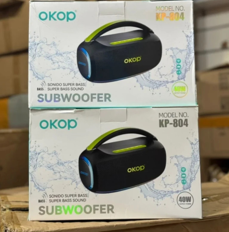 اسپیکر بلوتوثی قابل حمل اکوپ OKOP مدل KP-804 با نورپردازی RGB (اورجینال)