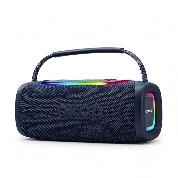اسپیکر بلوتوثی قابل حمل اکوپ OKOP مدل KP-569 با نورپردازی RGB (اورجینال)
