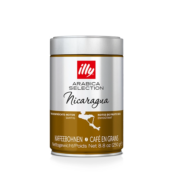 قهوه دانه ایلی عربیکا سلکشن نیکاراگوئه illy Arabica Selection Nicaragua قوطی ۲۵۰ گرم (اورجینال)
