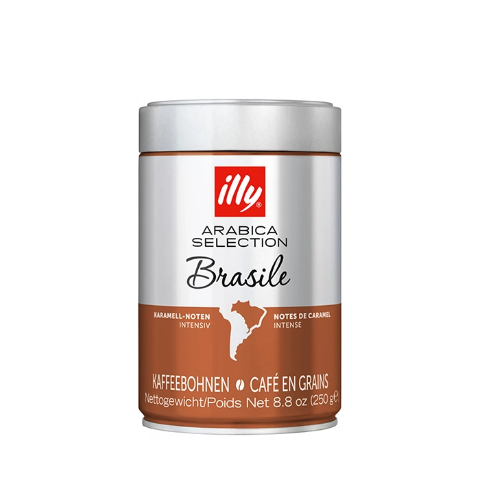 قهوه دانه ایلی عربیکا سلکشن برزیل illy Arabica Selection Brasile قوطی ۲۵۰ گرم (اورجینال)
