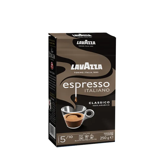 قهوه لاوازا Lavazza مدل اسپرسو ایتالیانو کلاسیکو Espresso Italiano پاکتی وزن ۲۵۰ گرم (اورجینال)
