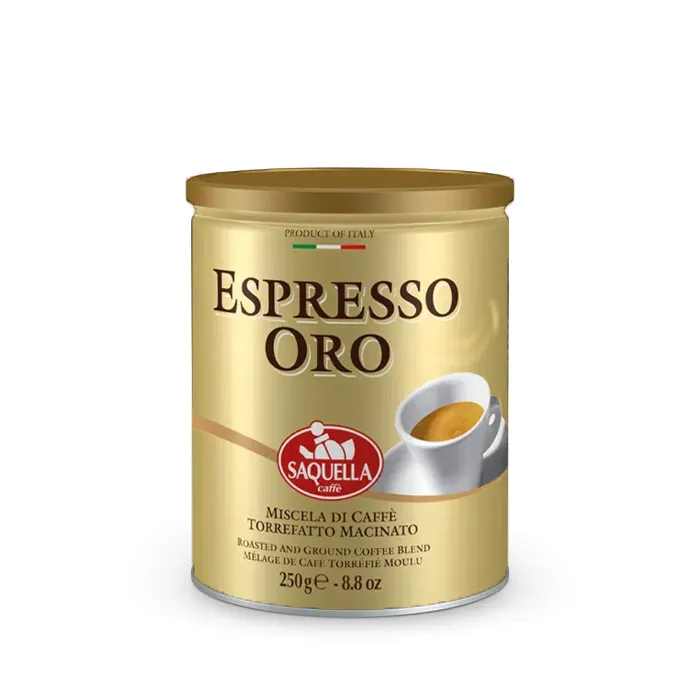 قهوه اسپرسو ساکلا Saquella مدل اورو (Oro) وزن ۲۵۰ گرم (اورجینال)