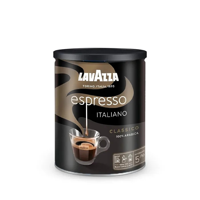 قهوه لاوازا Lavazza مدل Italiano espresso اسپرسو ایتالیانو اسپرسو ۱۰۰٪ عربیکا ۲۵۰ گرم (اورجینال)