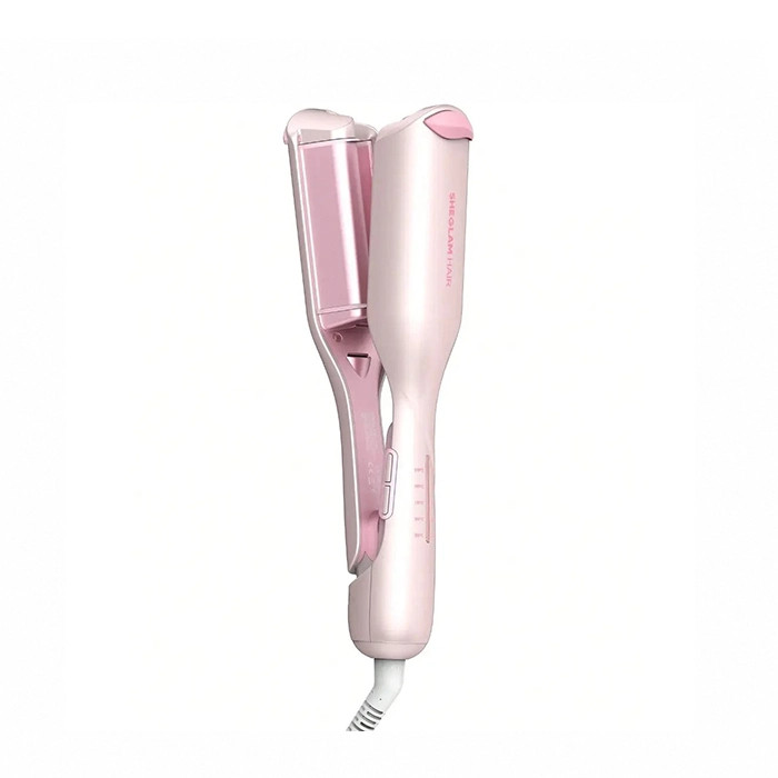 دستگاه حالتدهنده و ویو مو ساحلی (صورتی) شیگلم SHEGLAM HAIR Styler