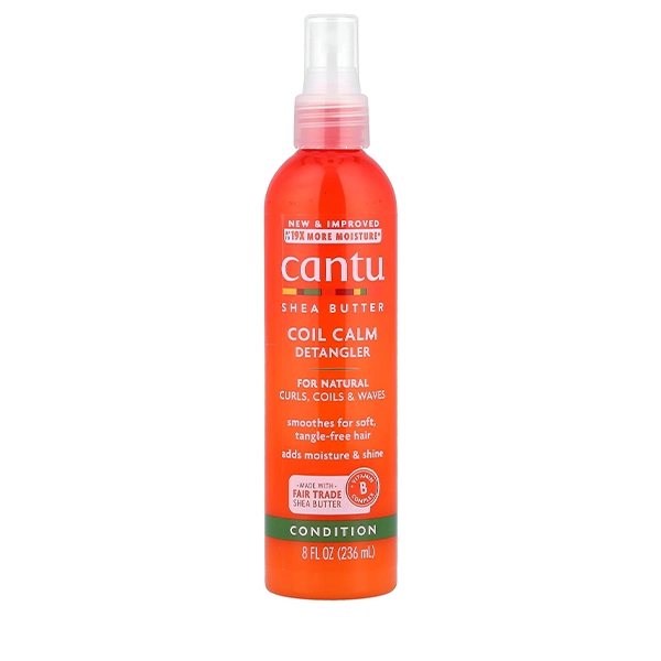 اسپری گره باز کن کانتو شی باتر برای موهای فر مجعد و موج‌دار مدل Coil Calm Detangler (اورجینال)