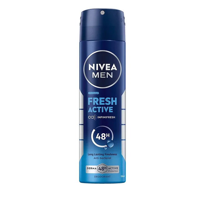 اسپری ضد تعریق مردانه مدل fresh active ماندگاری 48 ساعته 150 میل (اورجینال)