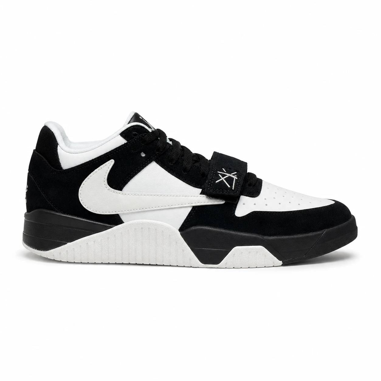 کفش کتانی وارداتی جردن جامپمن جک تراویس اسکات Jordan Jumpman Jack Travis (مشکی سفید)