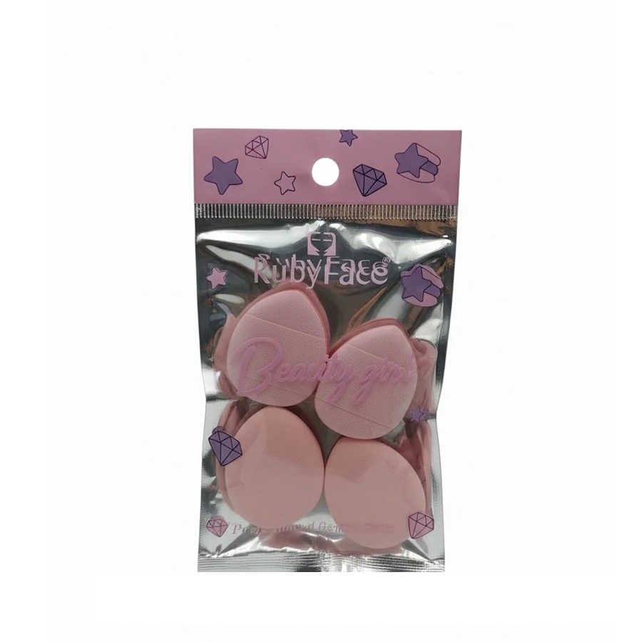 ست اسفنج آرایشی روبی فیس مدل Beauty Girl بسته ۴ عددی RubyFace Makeup Sponge Set (اورجینال)