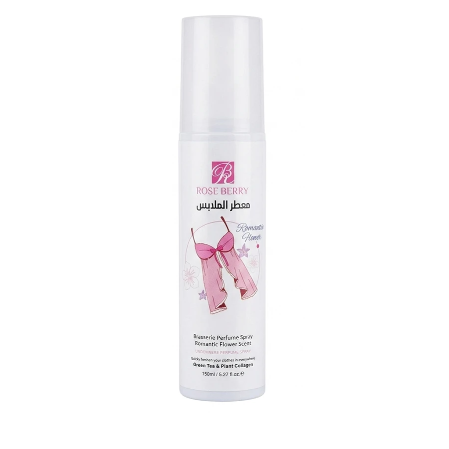 اسپری معطر لباس و لباس زیر رُز بری Rose Berry مدل Romantic Flower (اورجینال)