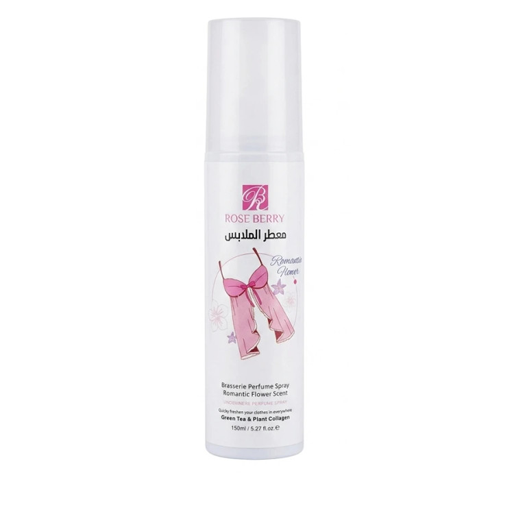 اسپری معطر لباس و لباس زیر رُز بری Rose Berry مدل Romantic Flower (اورجینال)