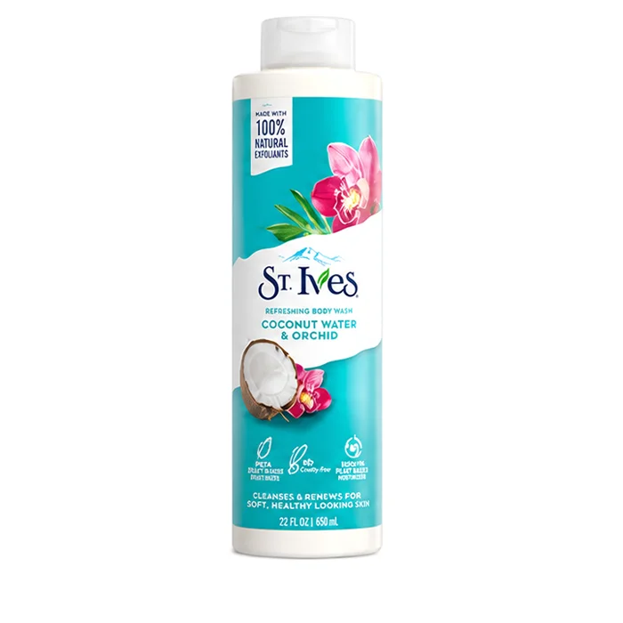 شامپو بدن طراوت بخش نارگیل و ارکیده Coconut Water & Orchid حجم ۶۵۰ میلی‌لیتر (اورجینال)
