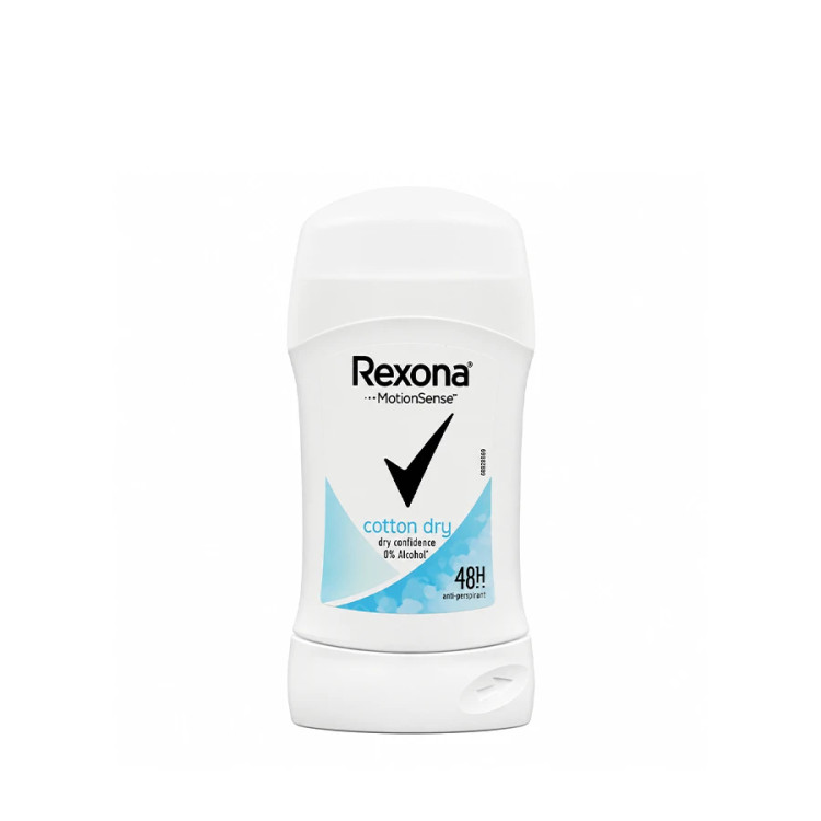 مام صابونی (دئودورانت) رکسونا Rexona ماندگاری 48 ساعته مدل Cotton dry (اورجینال)