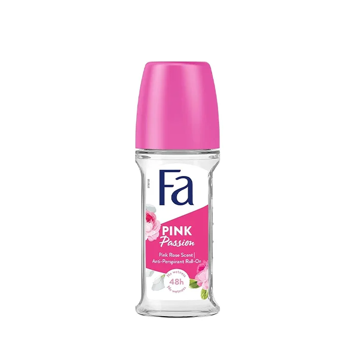 مام رول ضد تعریق فا FA مدل Pink Passion ماندگاری ۴۸ ساعته (اورجینال)