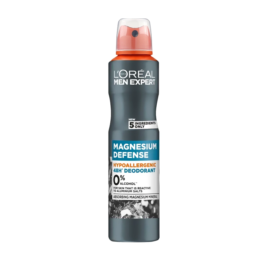 اسپری ضد تعریق اورال مردانه 250ml مدل MAGNESIUM DEFENCE (اورجینال)