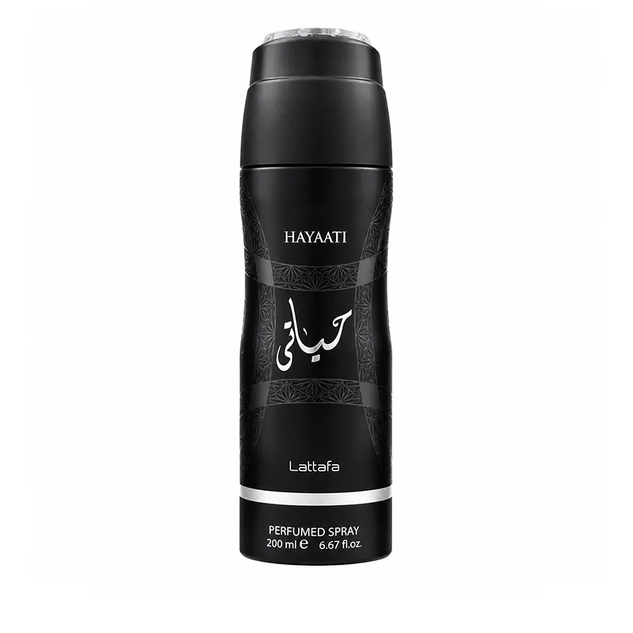 اسپری حیاتی مشکی لطافه ۲۰۰ میل  Hayaati Lattafa Spray (اورجینال)