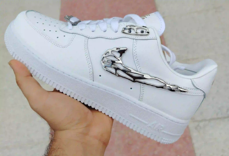 کفش وارداتی نایک ایرفورس مولتن متال Nike Air Force Molten Metal سفید