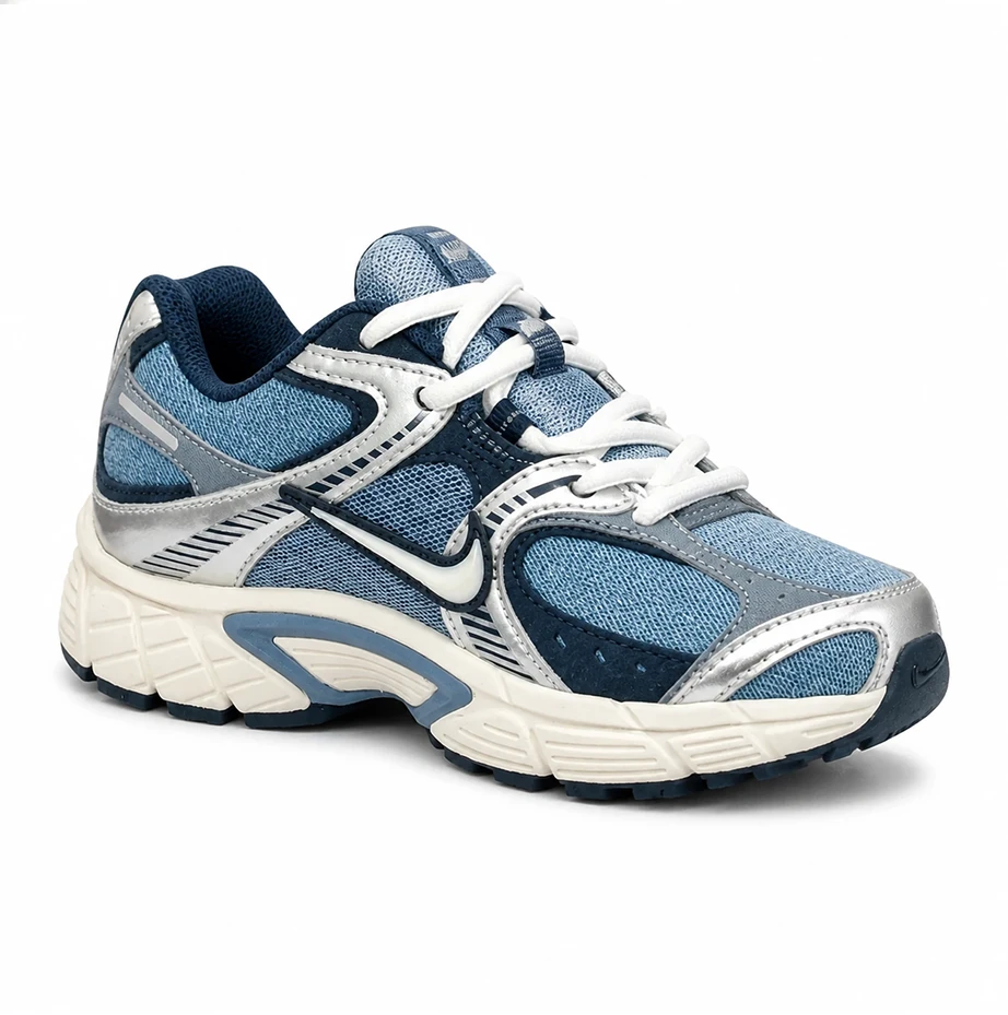 کفش وارداتی نایک وی5 ( Nike V5 ) آبی نقره ای سفید