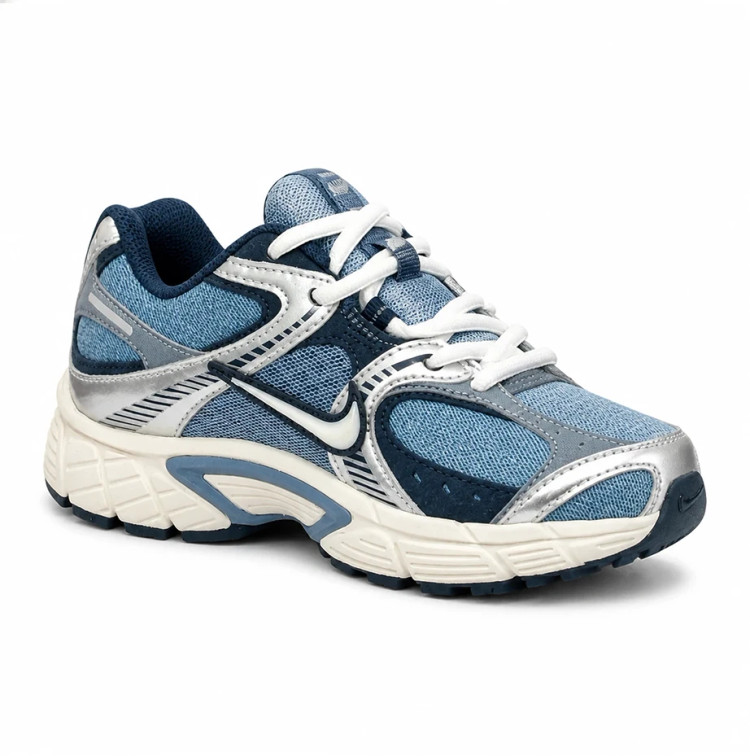 کفش وارداتی نایک وی5 ( Nike V5 ) آبی نقره ای سفید