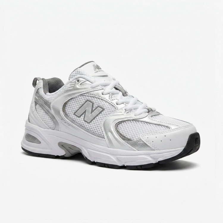 کفش وارداتی نیوبالانس 530 New Balance سفید نقره ای