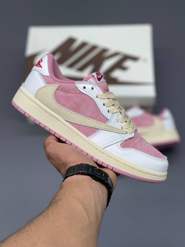کفش نایکی ایر جردن 1 لو Nike Air Jordan 1 Low Pink/White