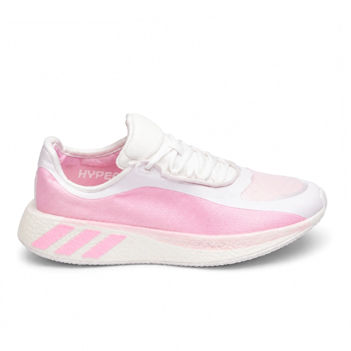 کفش کتانی وارداتی زنانه آدیداس مدل Adidas Hyperboost (صورتی)