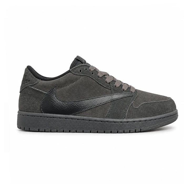 کفش کتانی وارداتی اسپرت مردانه نایکی ایر جردن لو Nike Air Jordan (مشکی مات)