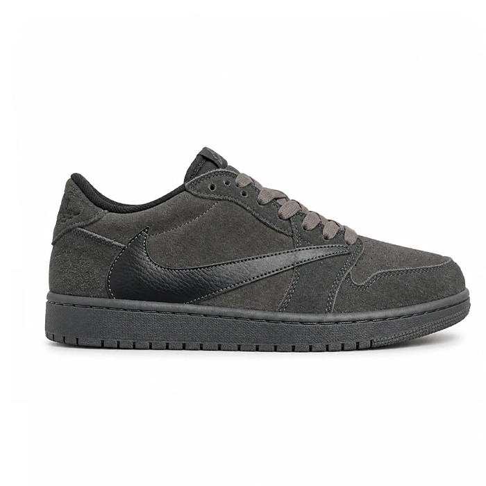 کفش کتانی وارداتی اسپرت مردانه نایکی ایر جردن لو Nike Air Jordan (مشکی مات)
